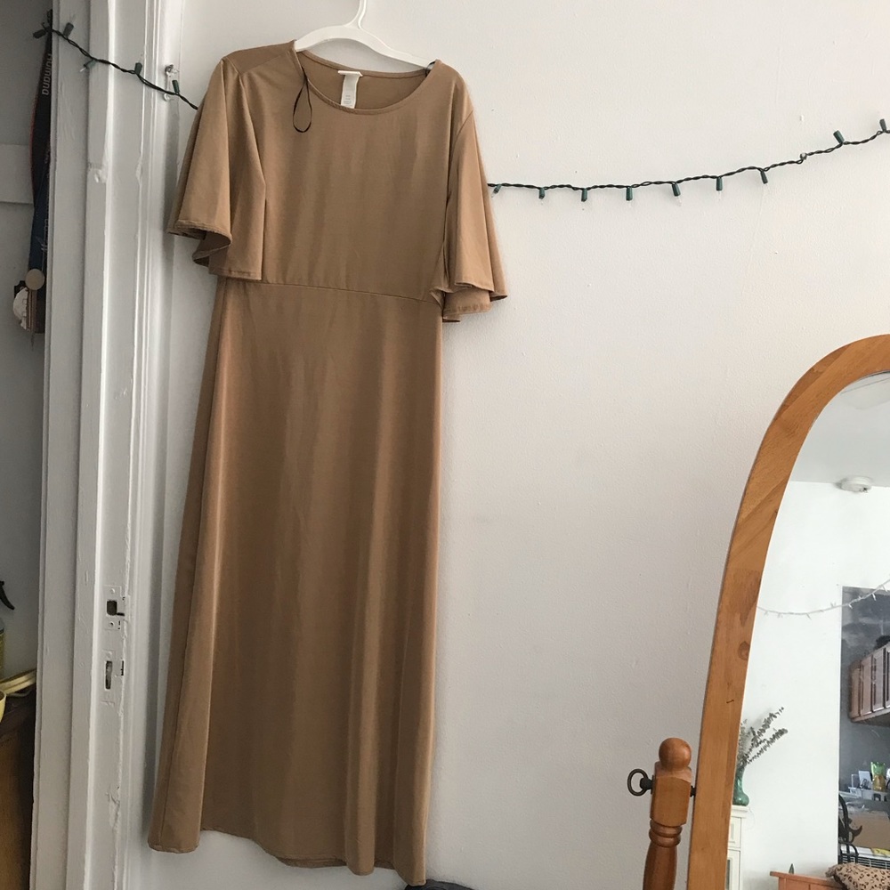 Tan H&M Midi Dress